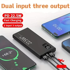 1000000mAh Power Bank Portable Charger Phone Battery Pack 22.5W Fast Charging US