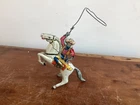 Vintage Marx tin lithograph Clockwork Lone Ranger roping horse toy 1938