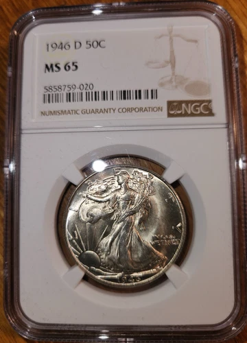 1946-D Walking Liberty Half Dollar — photo from another recent sale