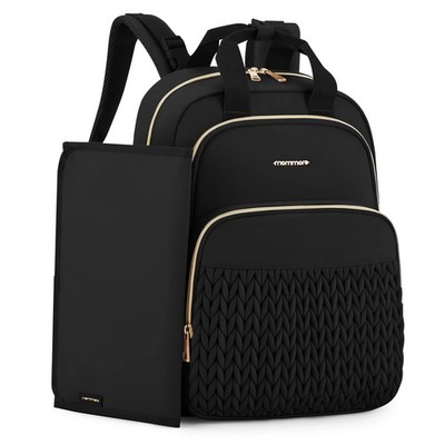 mommore Diaper Bag Backpack Large Baby Bag for Boys Girls Quilted Travel Diap...