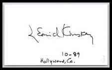 Leonid Kinskey - Actor - 3x5 Card - Signed / Autograph (d)
