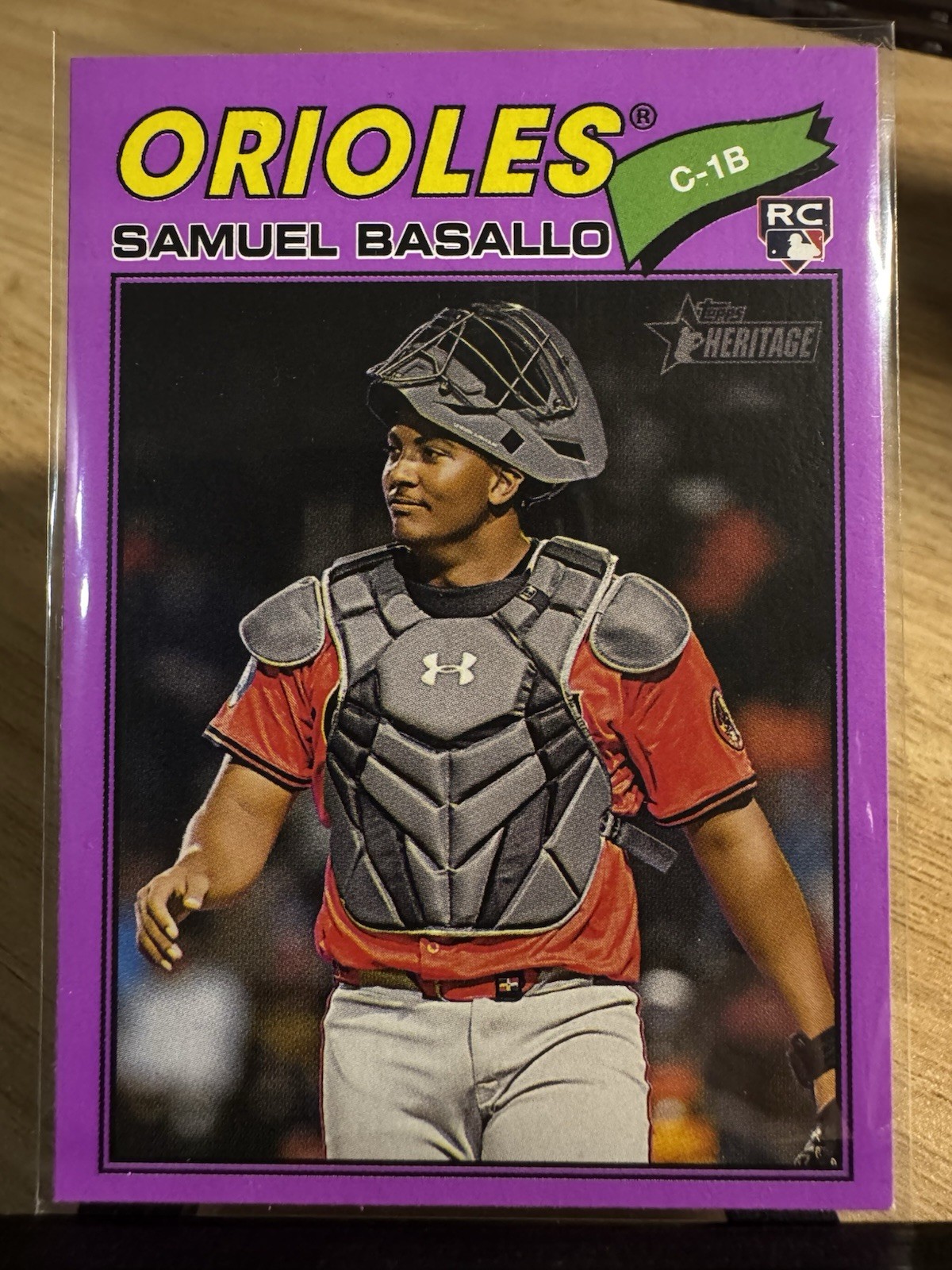 2026 Topps Heritage - Samuel Basallo #175 Light Purple Border (RC)