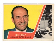1963-64 Topps Billy Reay Card #22 Chicago Blackhawks