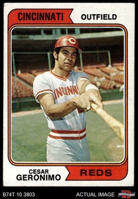 1974 Topps #181 Cesar Geronimo Reds 4 - VG/EX