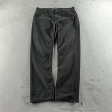 Banana Republic Jeans Mens 33x30 Black Slim Straight Stretch Denim Travel Jean