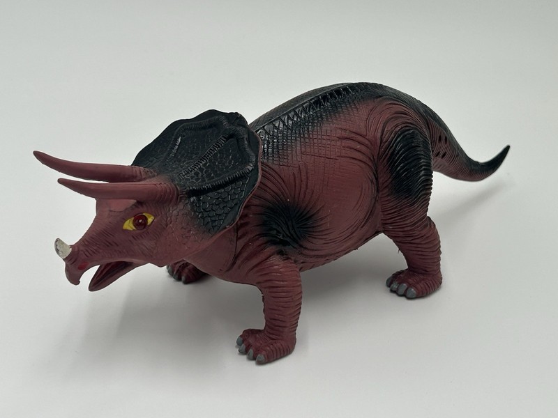 Imperial 1990 Battery Operated Triceratops Dinosaur Plastic Toy Tested 
