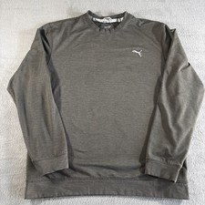 PUMA Men's Dark Grey Crewneck Sweatshirt - Size Large