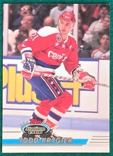 Todd Krygier - 1993-94 Topps Stadium Club #337 - Washington Capitals Hockey Card