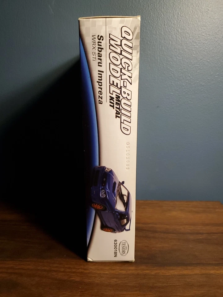 Testors Subaru Impreza WRX STi 1:32 Scale Diecast Model Kit #630018N 2009 New! - Image 3 of 4