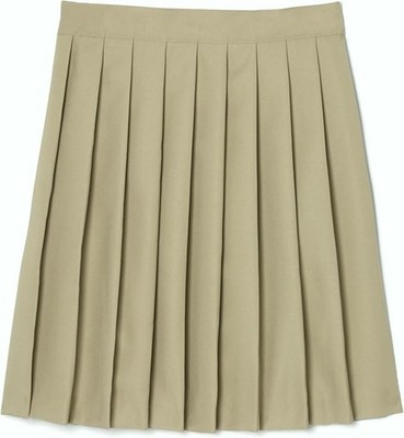 French Toast Young Womens Pleated Skirt Khaki Size 9 School Uniform Knee Length