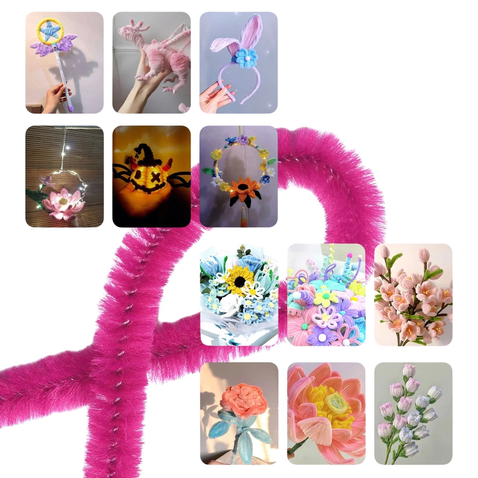 Pfeifenreiniger 30cm Pfeifenputzer Ø 5mm Biegeplüsch Chenilledraht Basteldraht - Bild 2 von 3