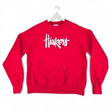 Champion Reverse Weave Nebraska Huskers Football Sweatshirt Adult Medium Crew