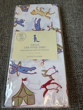 Pottery Barn Kids CIRCUS Animals Big Top Crib Baby Nursery FITTED SHEET