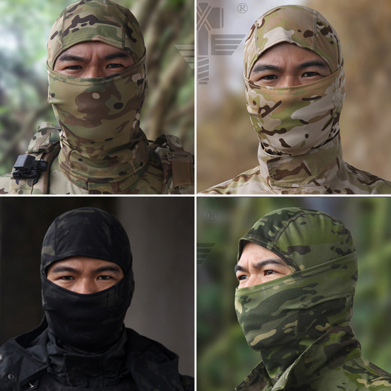 Balaclava Tattica QMFIVE - Maschera Per Attività Outdoor, Mimetico, Traspirante, Unisex