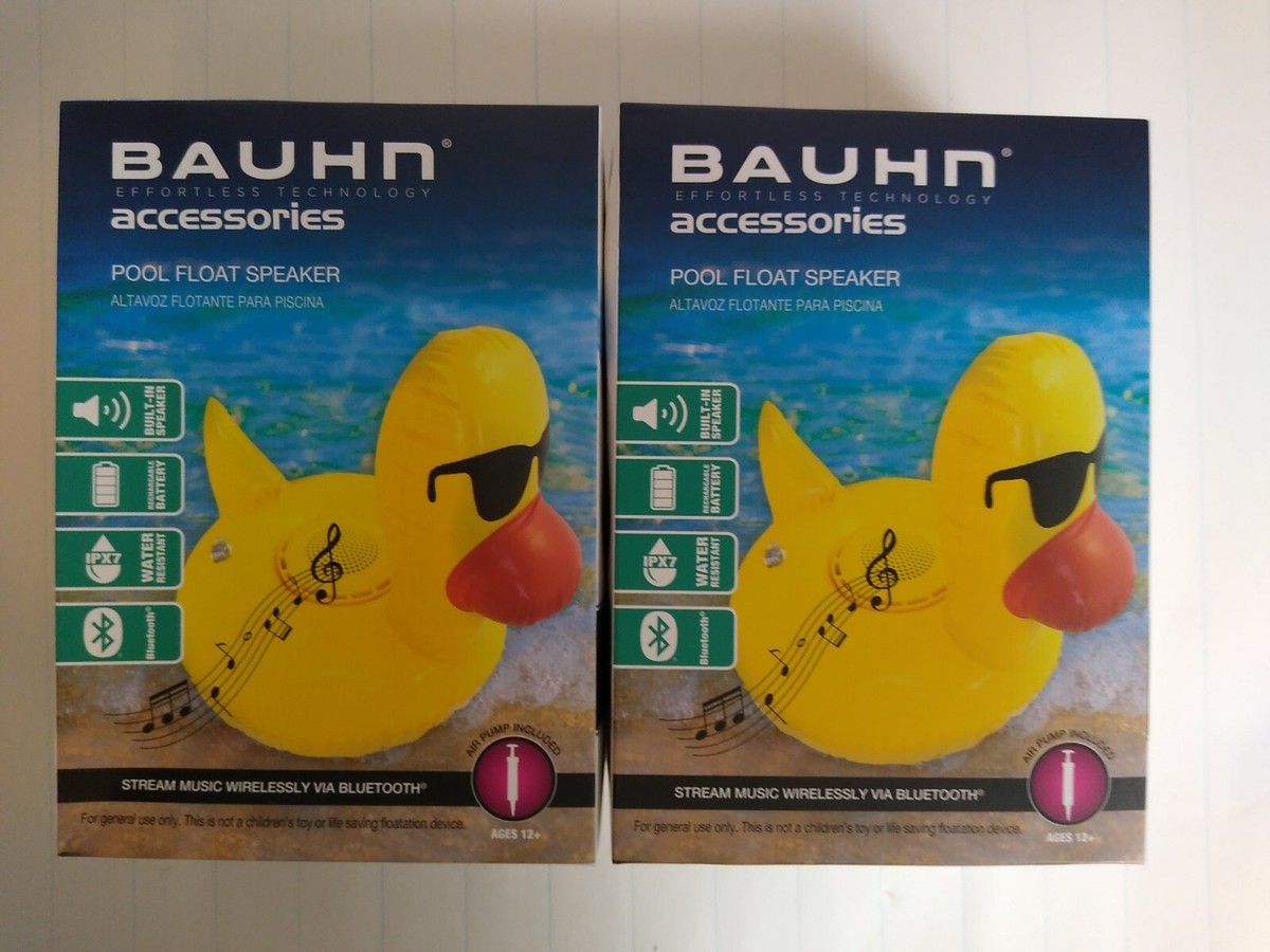 Lot of BAUHN Pool Float Bluetooth Speaker (Yellow Duck with