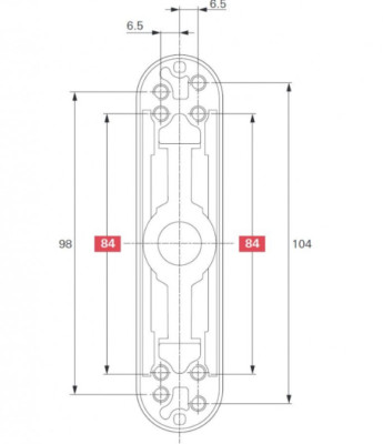 ROTO ALU Fenstergriff Getriebe Rotoline 26  WEISS 447154  ROL 26 377477
