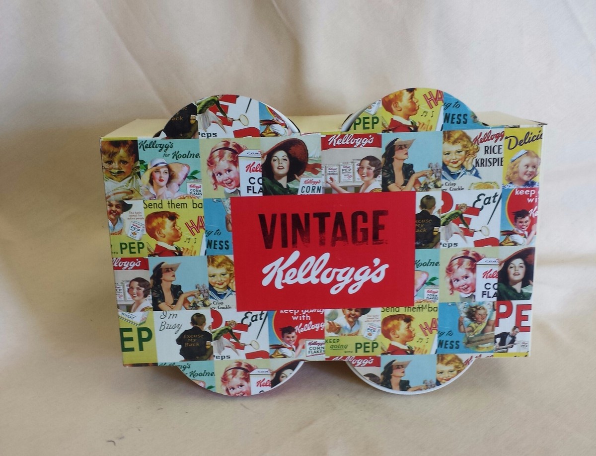 KELLOGG'S VINTAGE Frosted Flakes Cereal Mugs Set of 4 | eBay