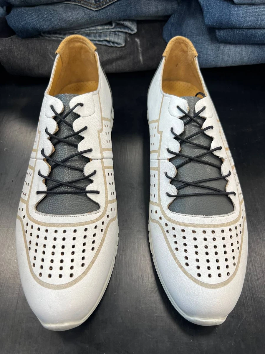 RRP 279 REAL LEATHER THOMAS BREITLING MENS CASUAL FASHION SHOES 10 11 SIZE