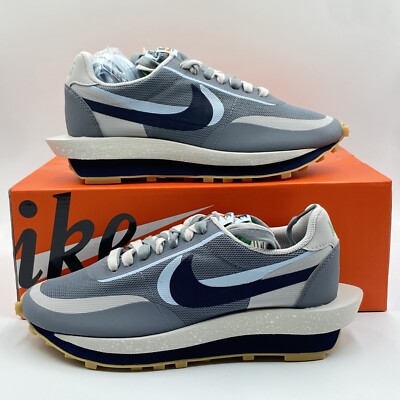 Nike LD Waffle x Sacai x Clot Kiss Of Death 2 Cool Grey UK 6,5 Herren DH3114-001