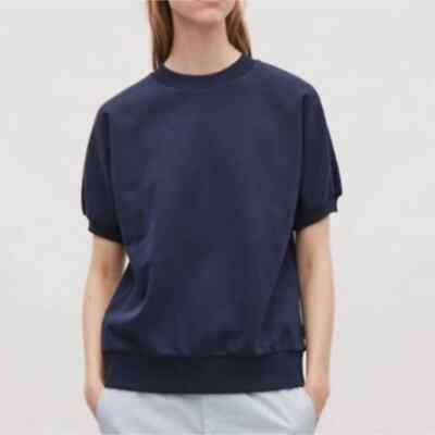 Sweat col rond manches courtes bleu marine COS taille S