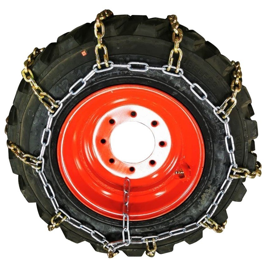 NEW (2) HEAVY DUTY SKID STEER TIRE CHAIN 10X16.5 1016.5 8MM SQUARE