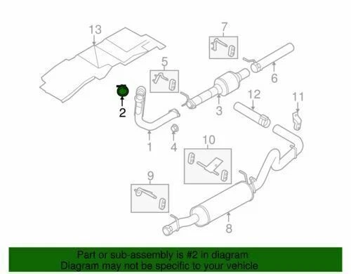 正品福特 2000 - 2010 E-350 Super Duty E-350 Club 排气夹 4C2Z-5A231-HA — 第 3/3 张图片