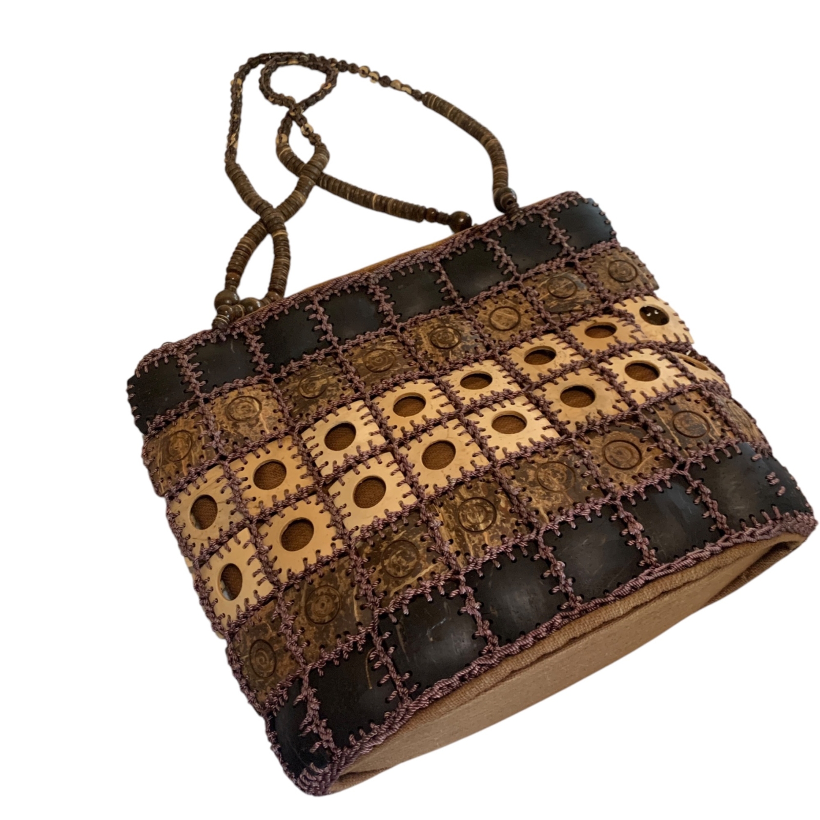Handcrafted Boho Patchwork Shoulder Bag Beaded St… - image 5