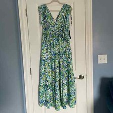 New Maggy London Women's Tiered Midi Dress Size 10 NWT 18986