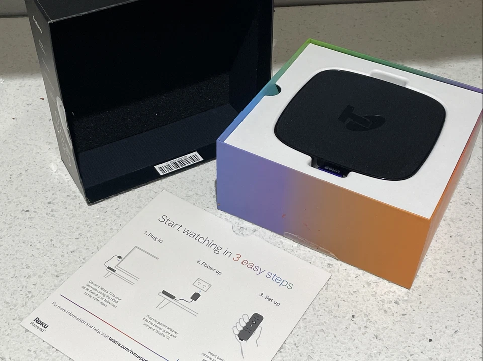 Telstra TV3 Roku 4701TL 4K HDR Media Streaming TVBox, Voice Control, - Image 3 of 4