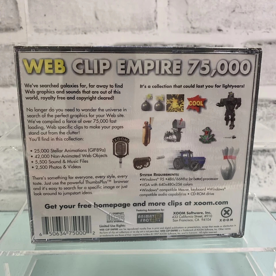1997 Xoom Web Clip Empire - 75,000 clip collection - 4 CD Disks - Image 2 of 2