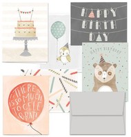 72 Birthday Cards - Fanciful Birthday Wishes - 6 Designs - Blank Cards - Gray... on sale 72 Birthday Cards - Fanciful Birthday Wishes - 6 Designs - Blank Cards - Gray... on sale