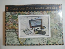 2003 Robert Frederick Limited World Map Card and Dice Games Gift Set New Sealed