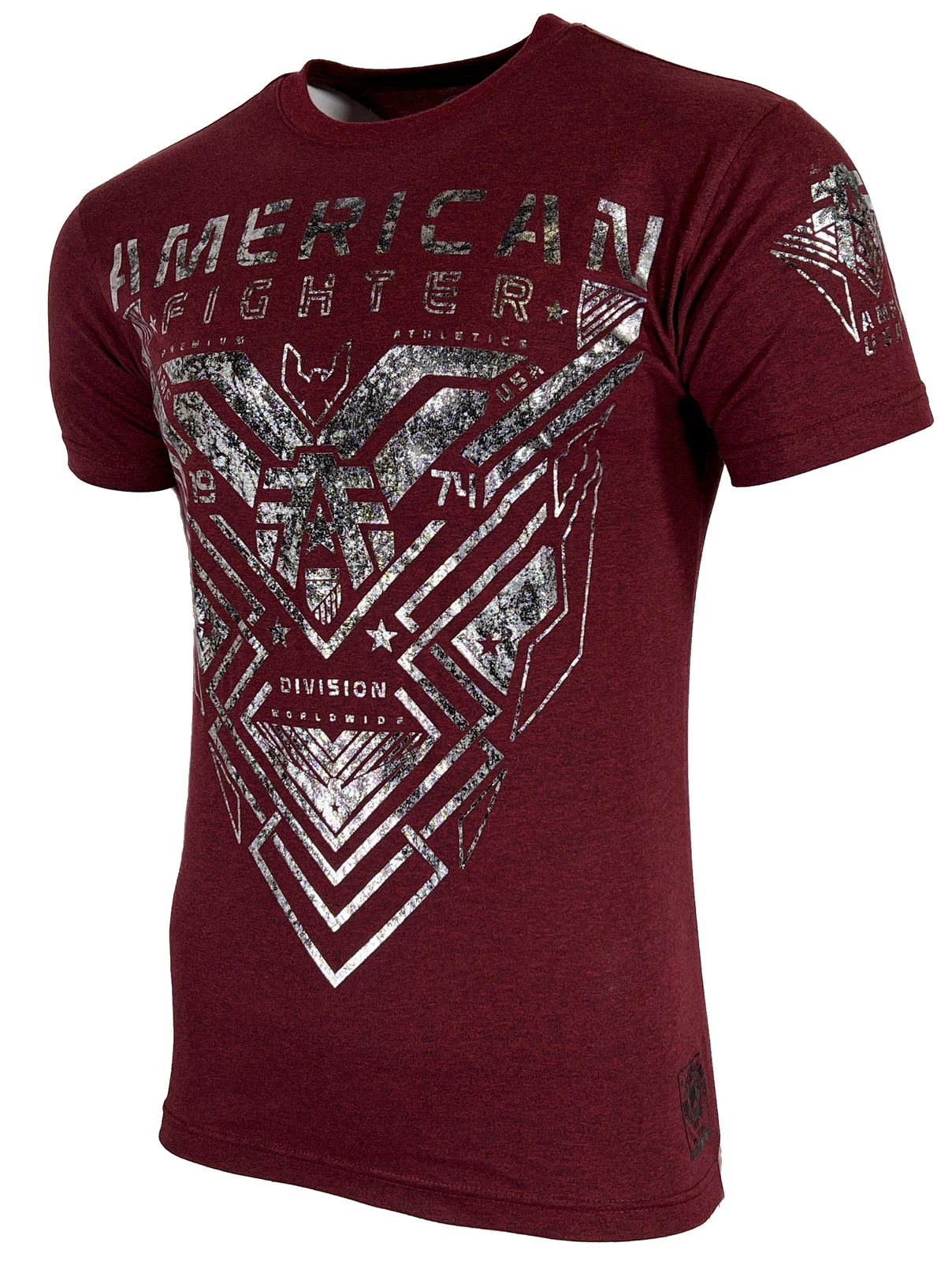 AMERICAN FIGHTER Men's T-Shirt DURHAM TEE Red Athletic Biker XS-4XL $40