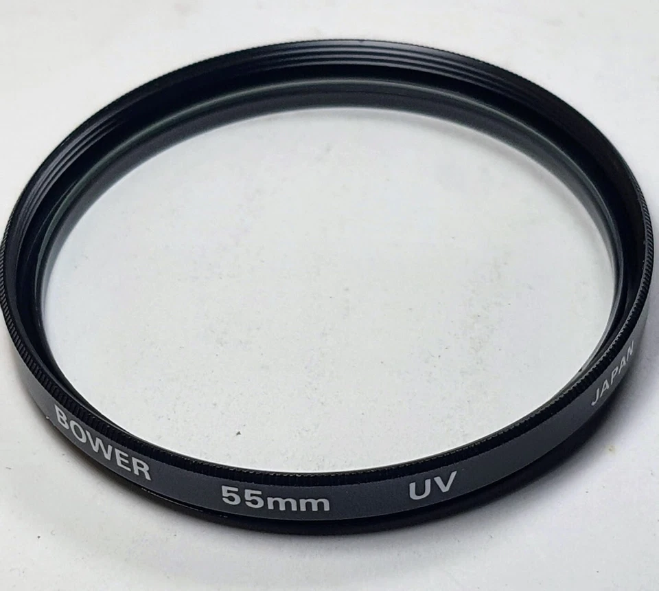 55mm UV Glass Lens Filter 55 mm UV Protection Safety E55 E-55 Bower Japan OEM - Image 2 of 4
