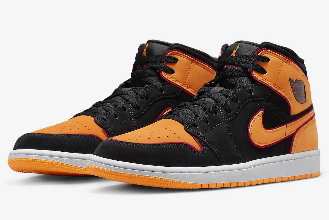 Size 10 - Air Jordan 1 SE Mid Vivid Orange for sale online | eBay