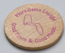 Flora-Bama Lounge Wooden Nickel Token Good Times & Good Music Bama Buck