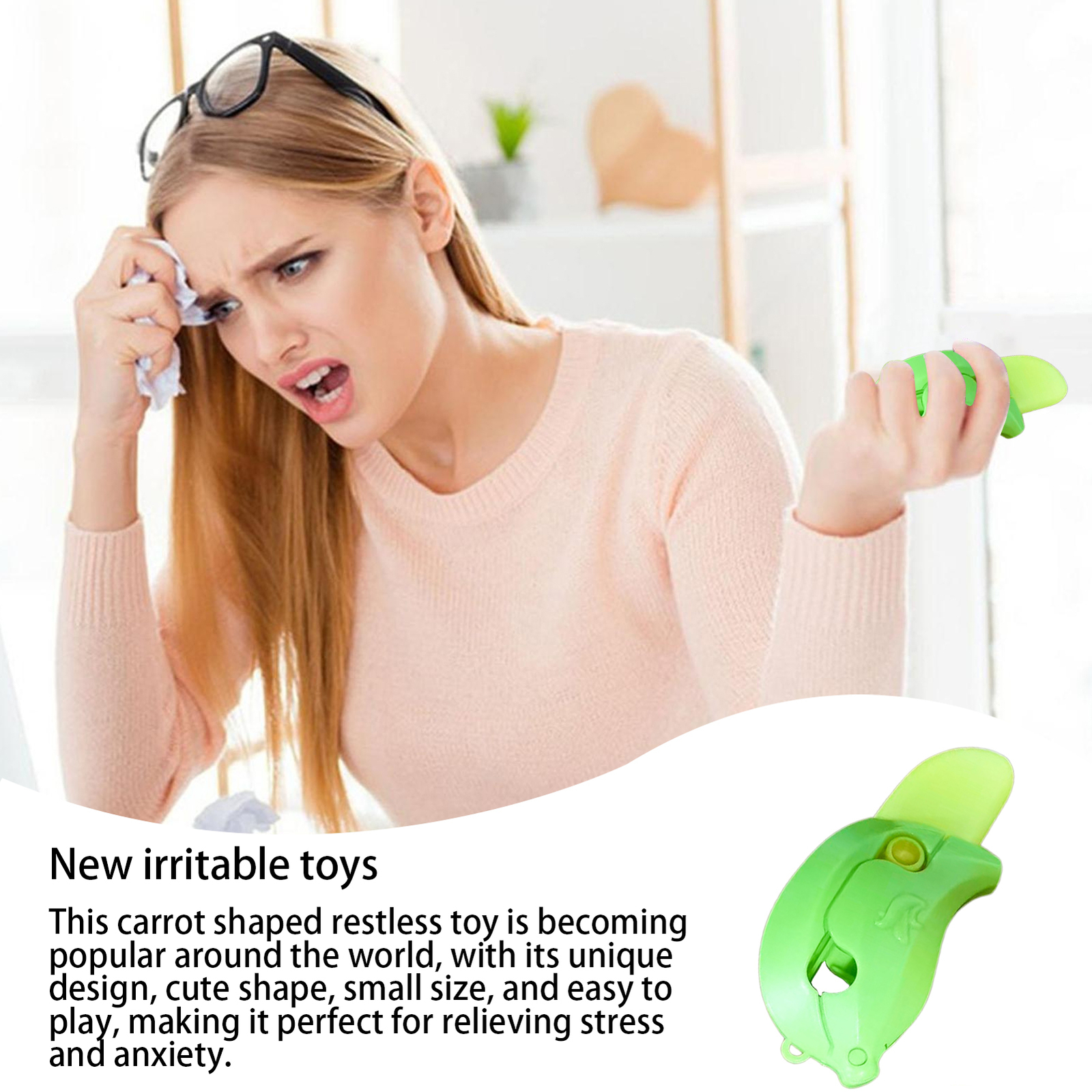 3D Printing Gravity Toy Carrot Cutter Fidget Knives Gravity Toy Sensory