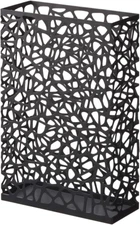 Home Umbrella Stand - Storage for Umbrellas and Walking Canes Steel One Size Bla