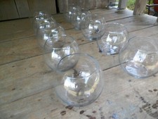 Lot of 10 Glass Bubble Globe Fish Bowl Vases Wedding Table Center Pieces 5"x5"