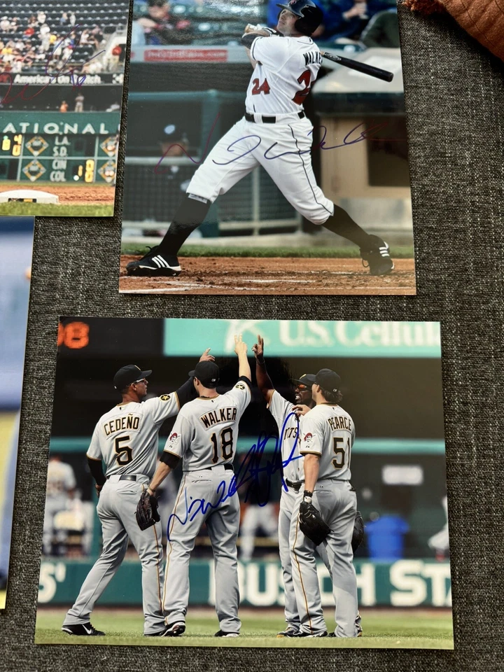 NEIL WALKER PITTSBURGH PIRATES SIGNED AUTOGRAPHED 8X10 Lot Of 8 With Cutch - Image 2 of 4