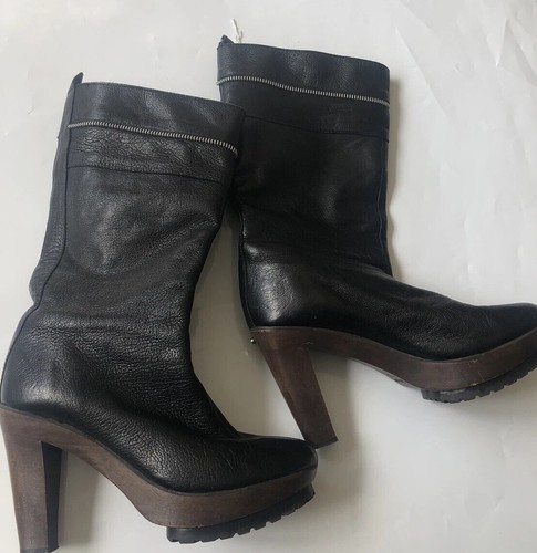 Luxury Designer Boots 37 Made Italy Designer Gothic Boho Style - Picture 8 of 11
