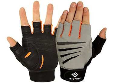 Bionic Glove Men's Cross-Training Fingerless Gloves w/ Natural Fit ...