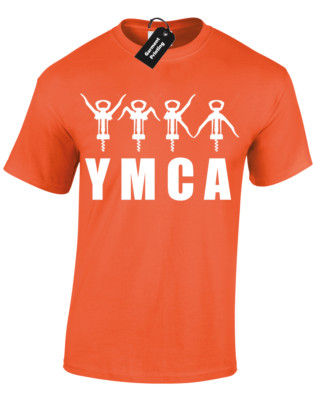 CVJM HERREN T SHIRT FUN RETRO MUSIK TANZ DISCO DORF MENSCHEN 70ER 80ER PARTY