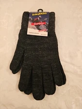 Subzeros Black Wool Unisex Gloves