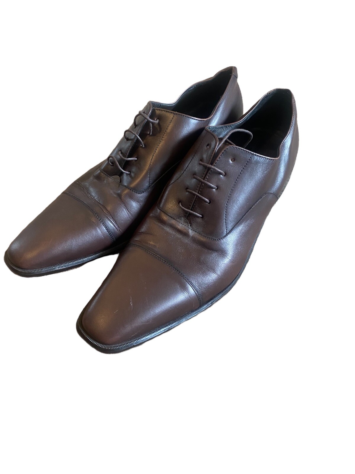 Elevee Dark Brown Dress Shoes Mens Size 