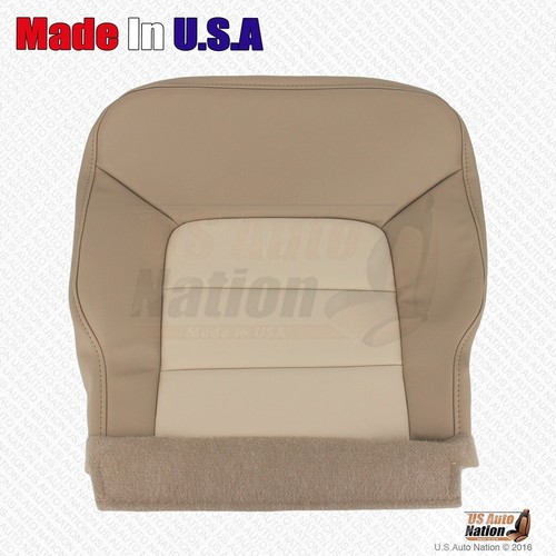 2003 2004 Ford Expedition Eddie Bauer REAR Driver Bottom Leather Seat Cover Tan - Picture 6 of 12