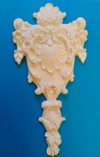 Gips Stuck Ornament "Excalibur" in Weiß, Gold, Silber etc. Relief Verzierung