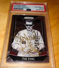 Richard Petty The King 2019 Panini Prizm Racing #40 PSA Signed Card Auto RARE A