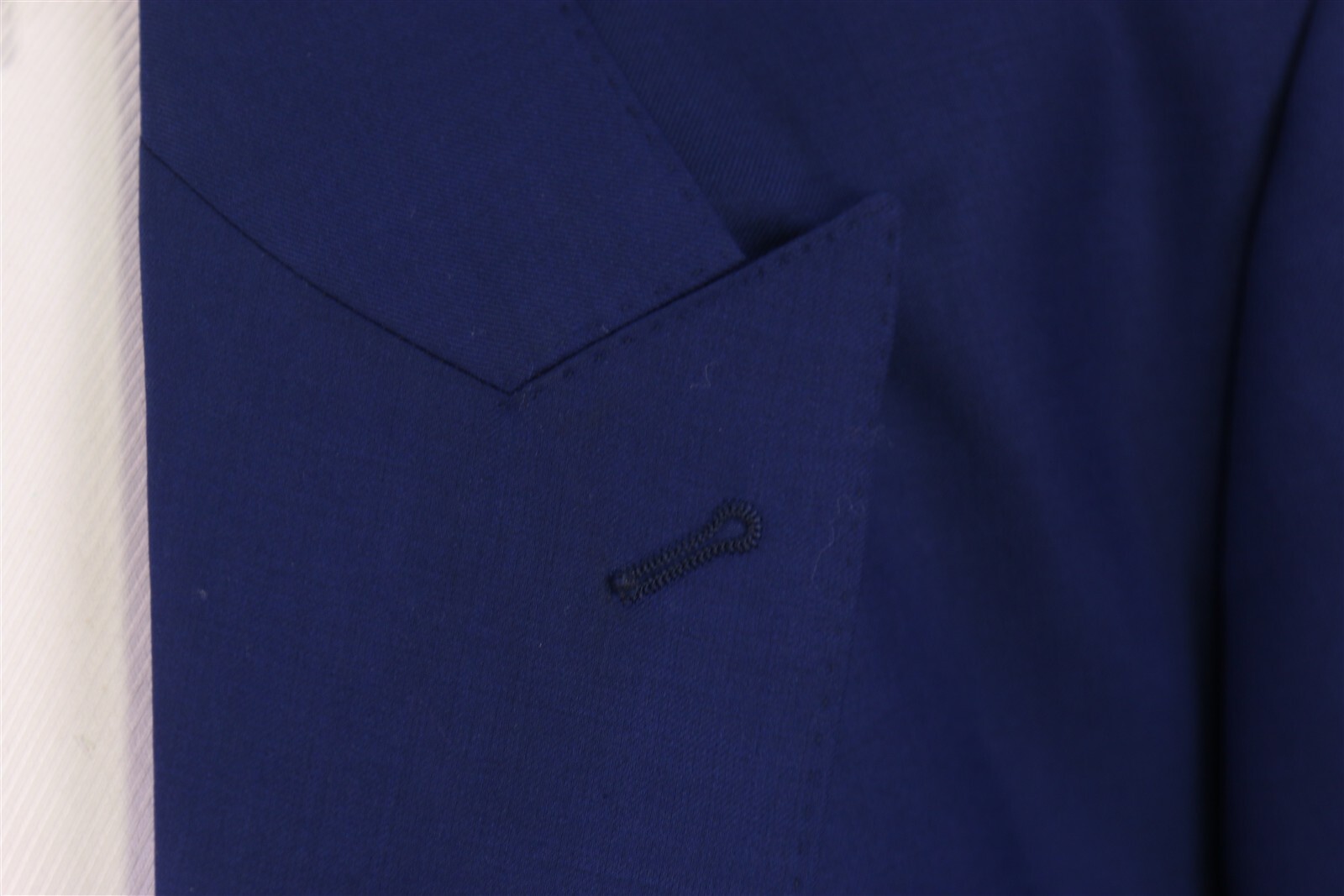 Custom Made! Solid Royal Blue 2-Btn Peak Lapel Wo… - image 5