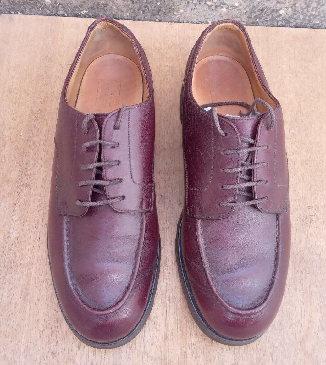 JM Weston Manufacture Men Derby Golf Leather Shoes size 6E / 7US